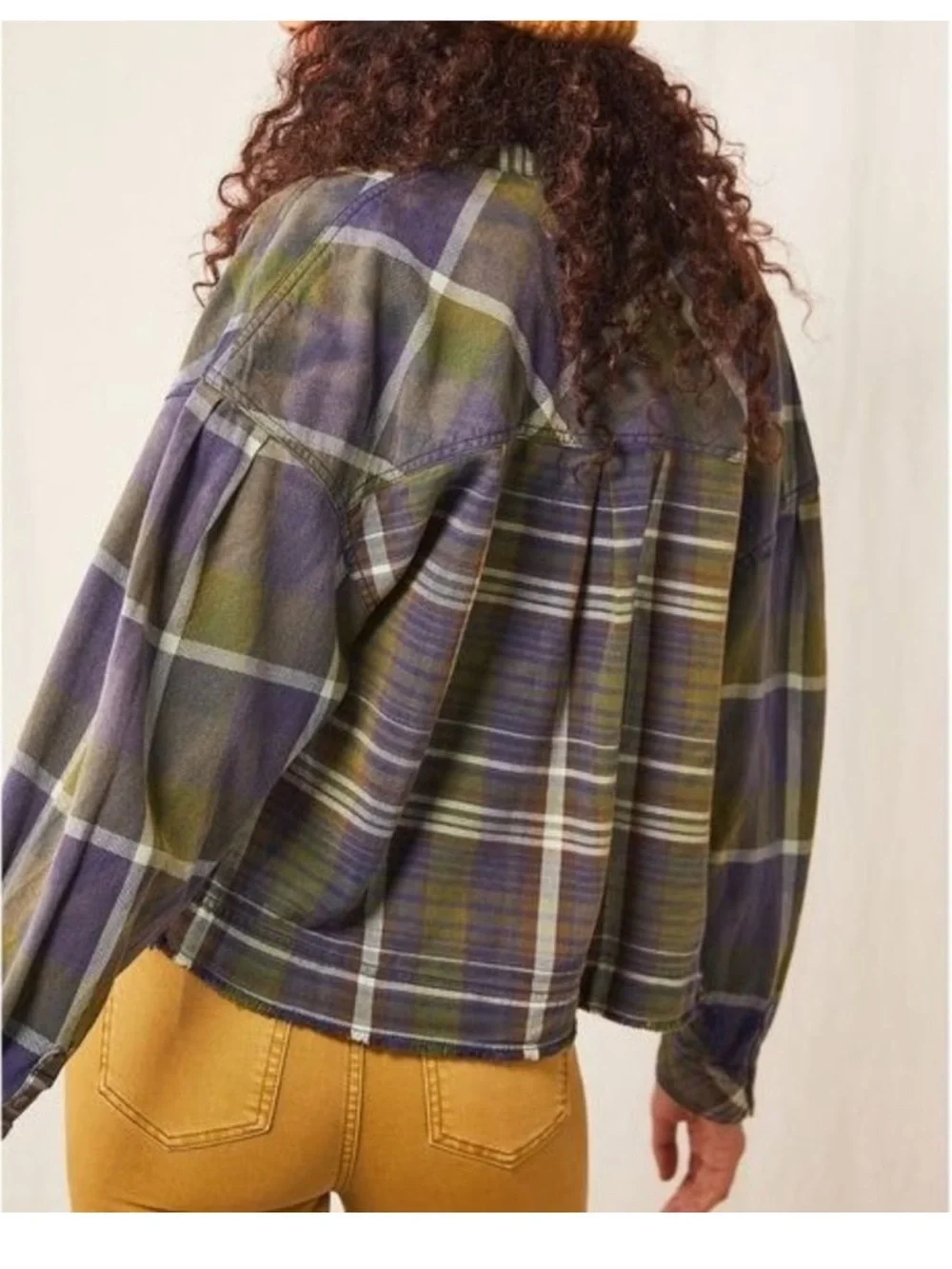 Free People We The Free Emily Plaid Top size M